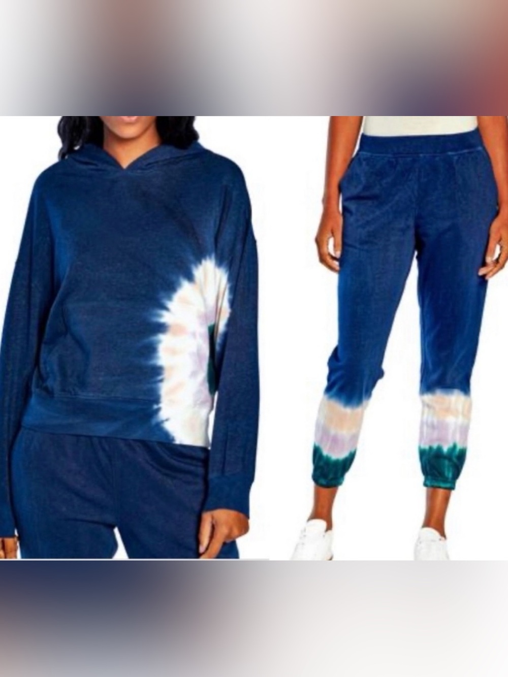 WILDFOX Women’s Navy Tie-Dye Set XL NWT and NWOT